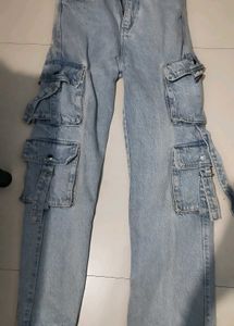 Vintage Cargo Denim Jeans