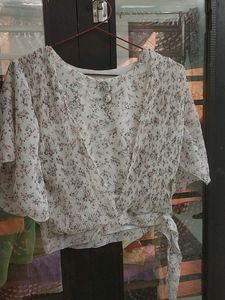 Off White Party And Casual Top