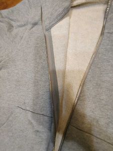 Grey Full Zip Hoodie Dress