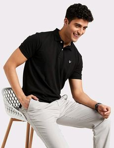 Black Allen Solly Polo T-Shirt