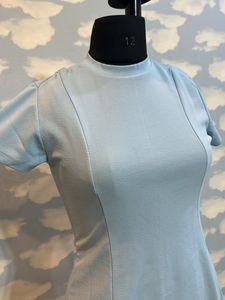 Light Blue Mini Skater Party Dress