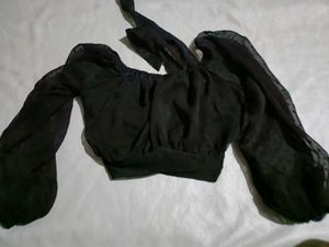 Black Crop Top For Women