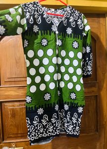 Green &amp; Black Kurti