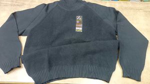 Stylish Navy Black Knit Sweater