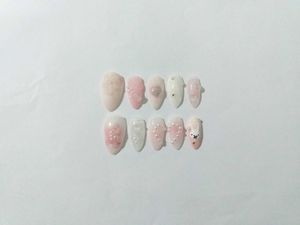 Press On Nails(Miffy&#39;s Milk Bath)🐰🥛🍥💕