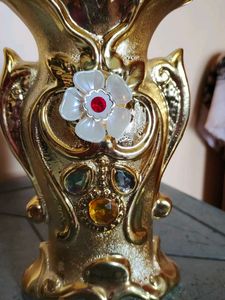 Beautiful Golden 💛 Colour Flower Vase 😍