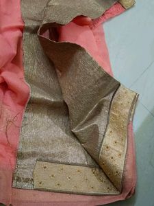 Soft Supernet Saree With Jari Thread Work N Stone