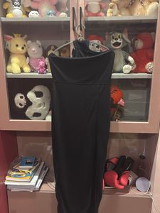 Backless Split Thigh Maxi Dress