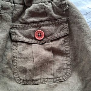 y2k Olive Green Pocket Skirt