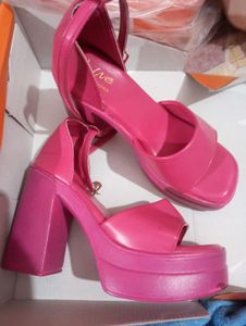 New Platform Block Barbie Y2k Long High Heels