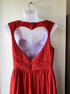 Red Heart Cutout Maxi Dress AZAZIE (A8)