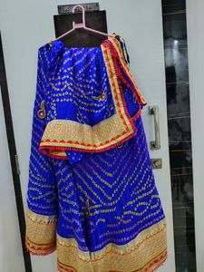Bandhani Lehenga With Unstitched Choli
