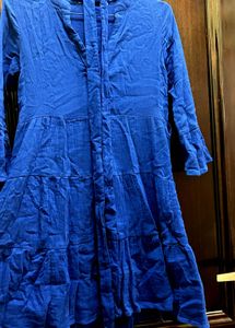 Blue Tiered Dress