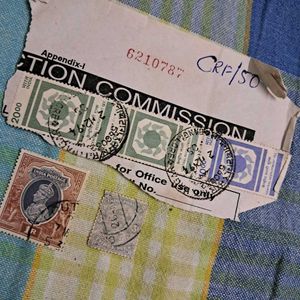Rare1990s Central Recruitment  Fee Stamps