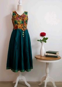 Floral Green Dress