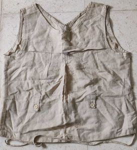 Front gap, dori tie top/ jacket like