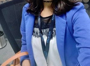 Bright blue Fitted Formal Blazer For Women
