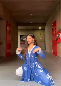 Blue Suit With Patterns Tie And Dye