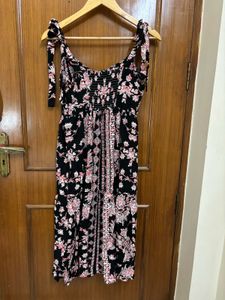 Floral Print Tie Strap Sundress