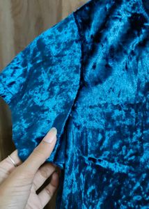 Blue Velvet Top