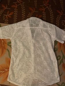 Gucci White Net T-Shirt
