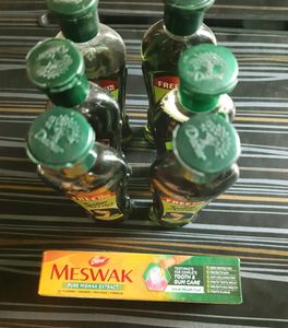 Get 6 DABAR AMLA HAIR OIL IN 100 RS + 1 MESWAK FREE
