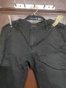 men Black Straight Leg Pants