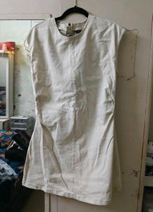 White Denim Dress