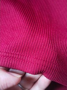Burgundy Ribbed Tank Top