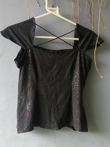 Sparkly Black Top
