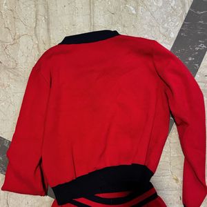 Red Knit Co-ord Set