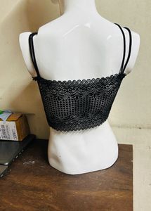 Black &amp; White Lace Bralette Combo