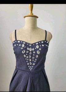 Blue Embellished Dress