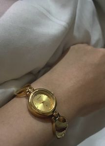 Aesthetic Pinterest Gold Watch
