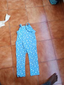 Cute Baby Blue Polka Dot Romper