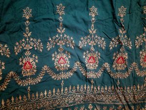 Green Ethenic Cut Out Gown Xxl Size