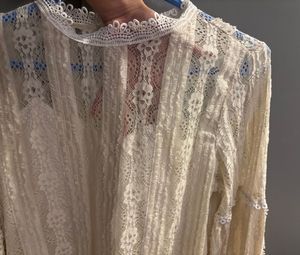 Lace Balloon Sleeve Top