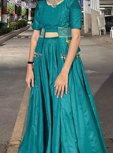 Green Lehenga Choli Set
