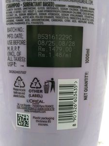 Loreal 72H Moisture Filling Shampoo
