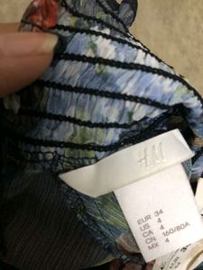 H&amp;m Multicolor Sheer Top