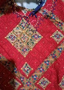 Red Patterned Dress
