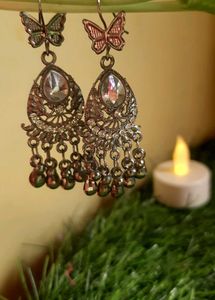 Silver Oxidized Earrings🖤