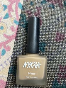 NYKAA Matte Nail Lacquer  shade 157 milk chocolate