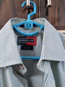 Formal Striped Peter England Shirt