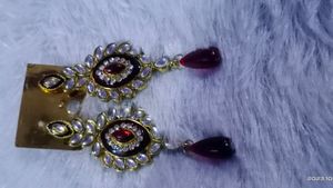 Heavy Long Dimond  Ear Rings