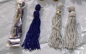 Combo Tassel Earrings On Studs/Clips, Beaded