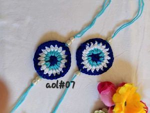 Evil Eye Crochet Rakhi Combo Of Two