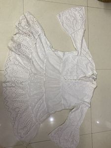 White Cut Out Dress