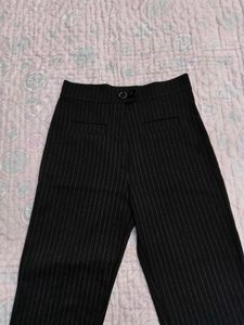 Formal Striped Black Pants