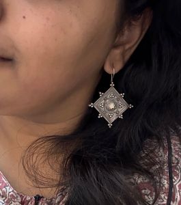 Oxidised Hanging Earrings